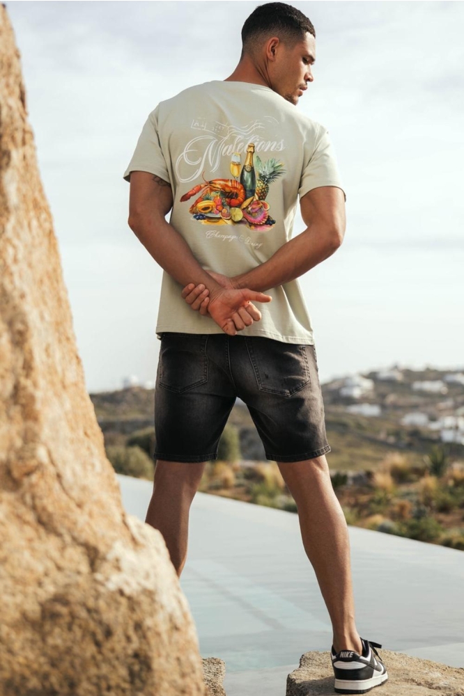 MEN CHAMPAGNE T SHIRT MM1 HS25 61 419 LIGHT SAGE
